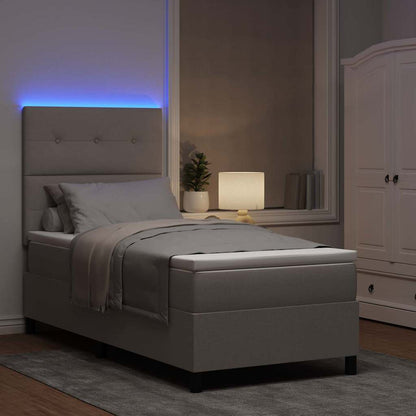 Letto a molle con strisce LED Talpa 90 x 200 cm Tessuto | homemem39