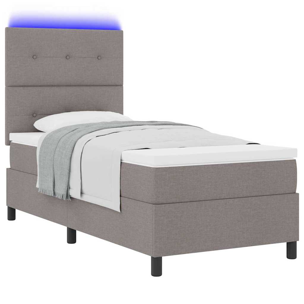 Letto a molle con strisce LED Talpa 90 x 200 cm Tessuto | homemem39
