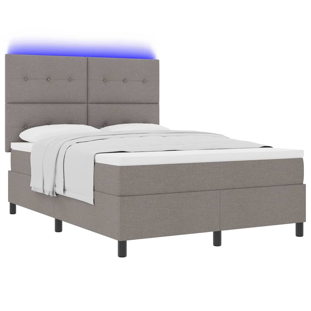 Letto a molle con strisce LED Talpa 140 x 190 cm Tessuto | homemem39