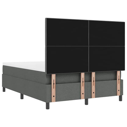 Letto a molle con strisce LED Grigio scuro 160 x 200 cm Tessuto | homemem39