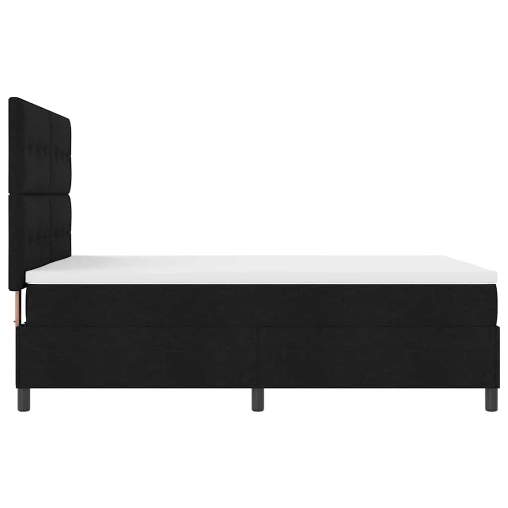 Letto a molle con strisce LED Nero 160 x 200 cm Tessuto | homemem39