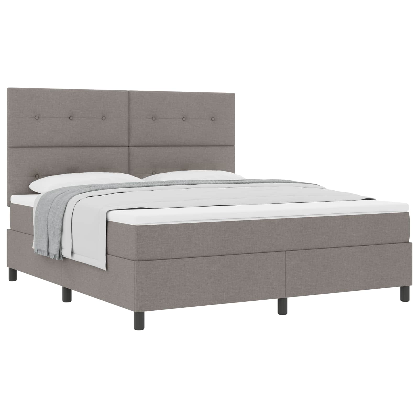 Letto a molle con strisce LED Talpa 180 x 200 cm Tessuto | homemem39