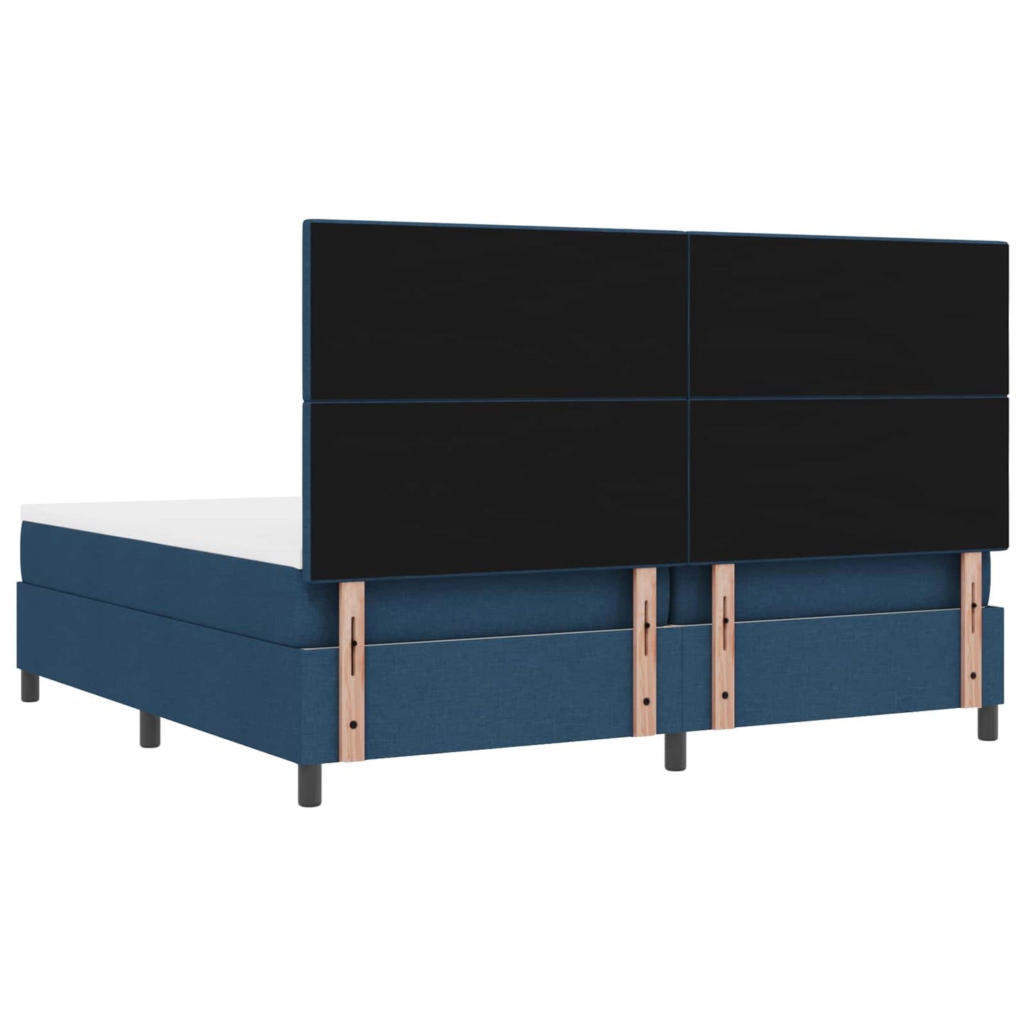 Letto a molle con strisce LED Blu 200 x 200 cm Tessuto | homemem39