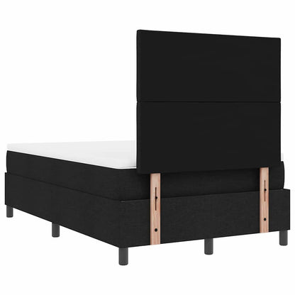 Letto a molle con strisce LED Nero 120 x 200 cm Tessuto | homemem39