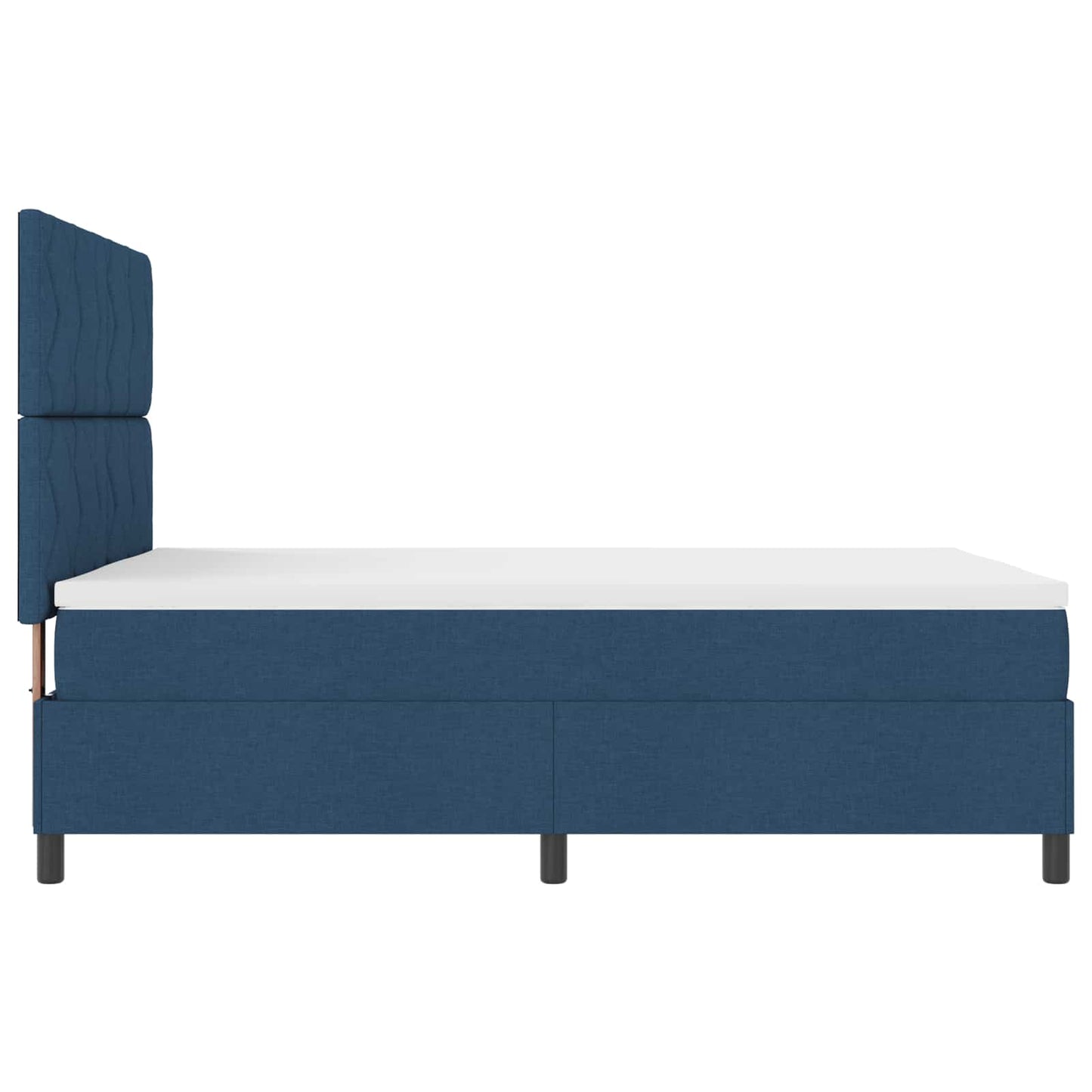 Letto a molle con strisce LED Blu 160 x 200 cm Tessuto | homemem39