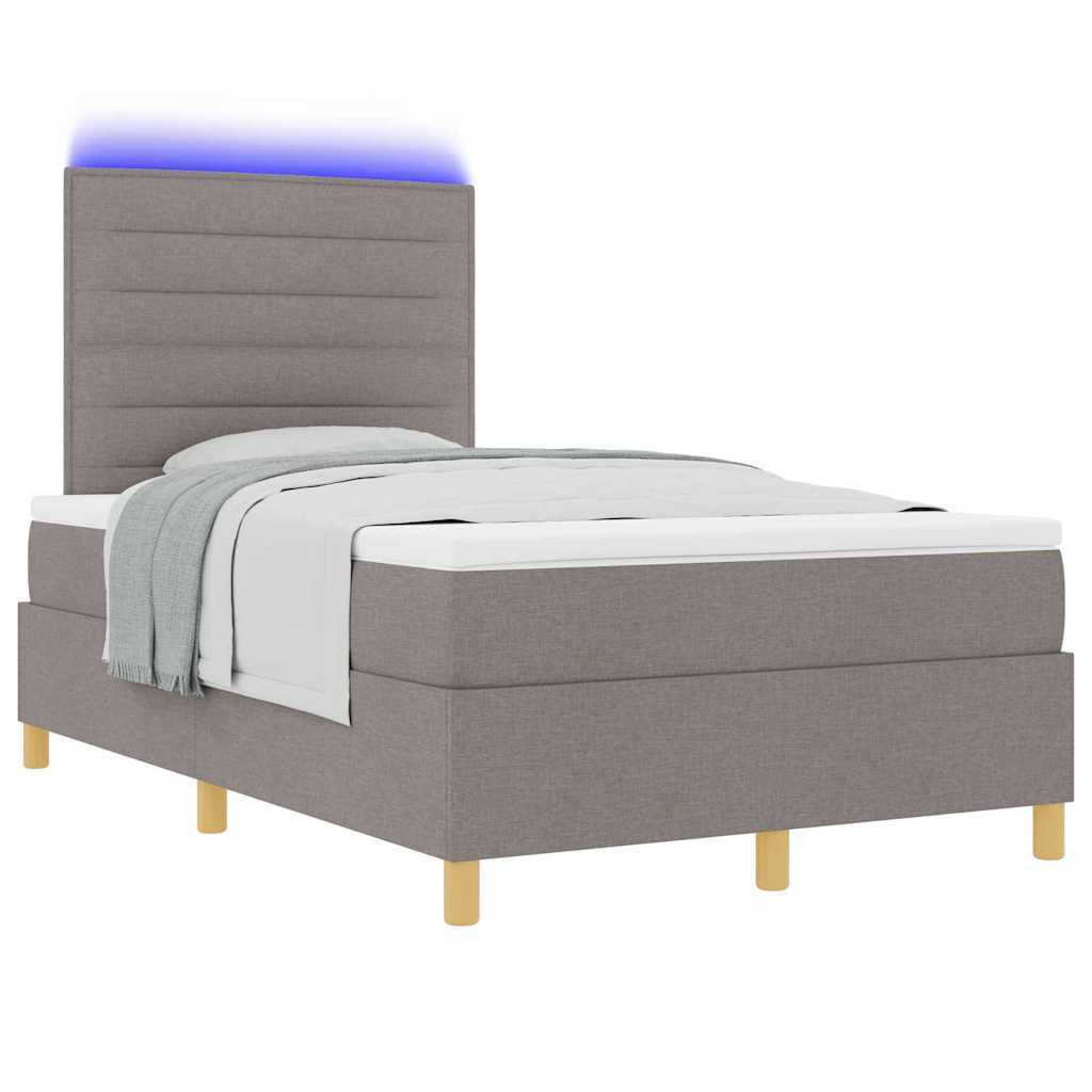 Letto a Sorgente LED con materasso Talpa 120 x 190 cm Tessuto | homemem39
