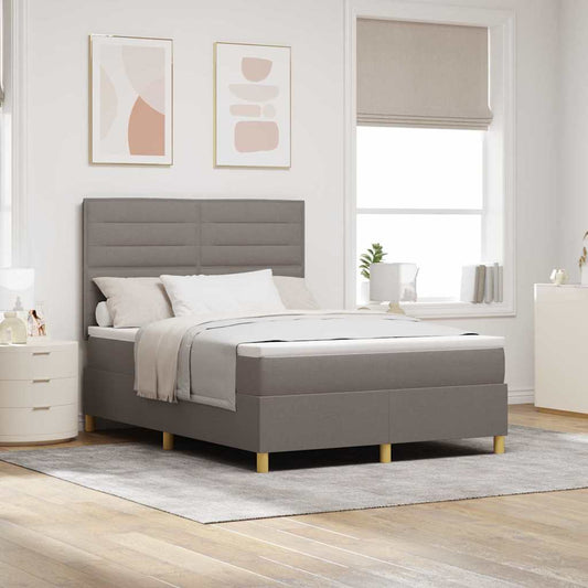 Letto a Sorgente LED con materasso Talpa 140 x 190 cm Tessuto | homemem39