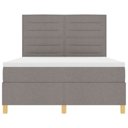 Letto a Sorgente LED con materasso Talpa 140 x 190 cm Tessuto | homemem39