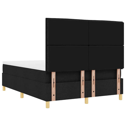 Letto a Sorgente LED con materasso Nero 160 x 200 cm Tessuto | homemem39