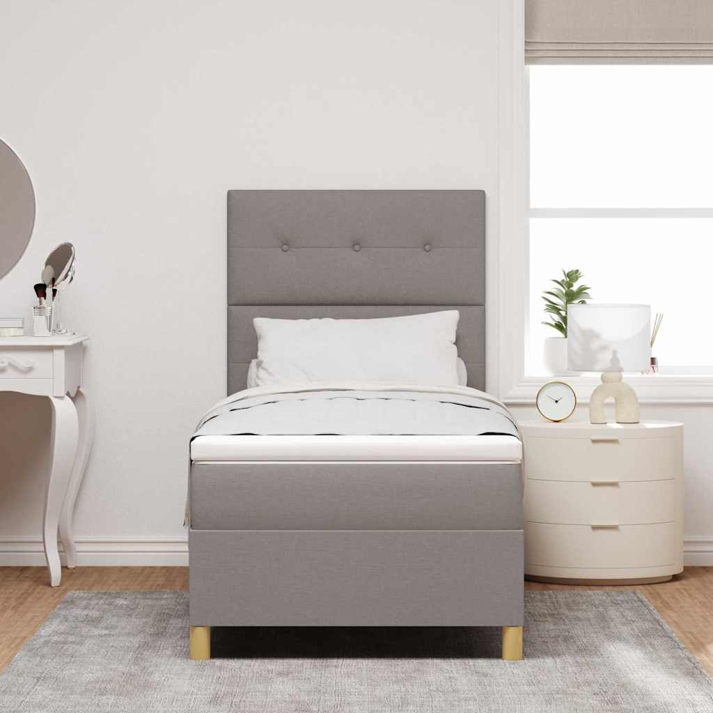 Letto a Sorgente LED con testiera Talpa 80 x 200 cm Tessuto | homemem39