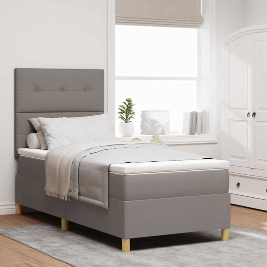 Letto a Sorgente LED con testiera Talpa 90 x 200 cm Tessuto | homemem39