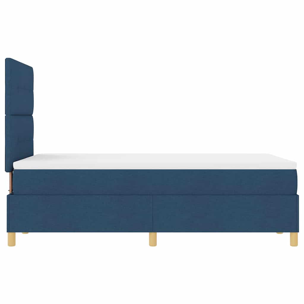 Letto a Sorgente LED con testiera Blu 120 x 200 cm Tessuto | homemem39