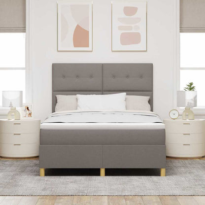 Letto a Sorgente LED con testiera Talpa 140 x 190 cm Tessuto | homemem39