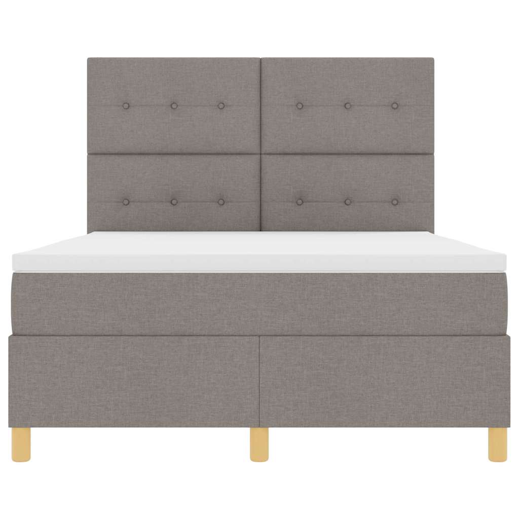 Letto a Sorgente LED con testiera Talpa 140 x 190 cm Tessuto | homemem39