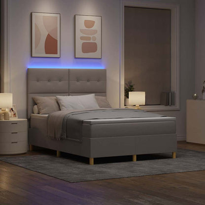 Letto a Sorgente LED con testiera Talpa 140 x 200 cm Tessuto | homemem39