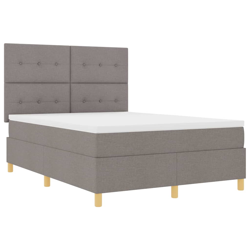 Letto a Sorgente LED con testiera Talpa 140 x 200 cm Tessuto | homemem39