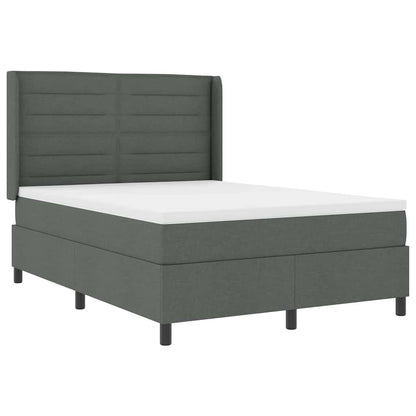 Letto a Sorgente LED Grigio scuro 160 x 200 cm Tessuto | homemem39
