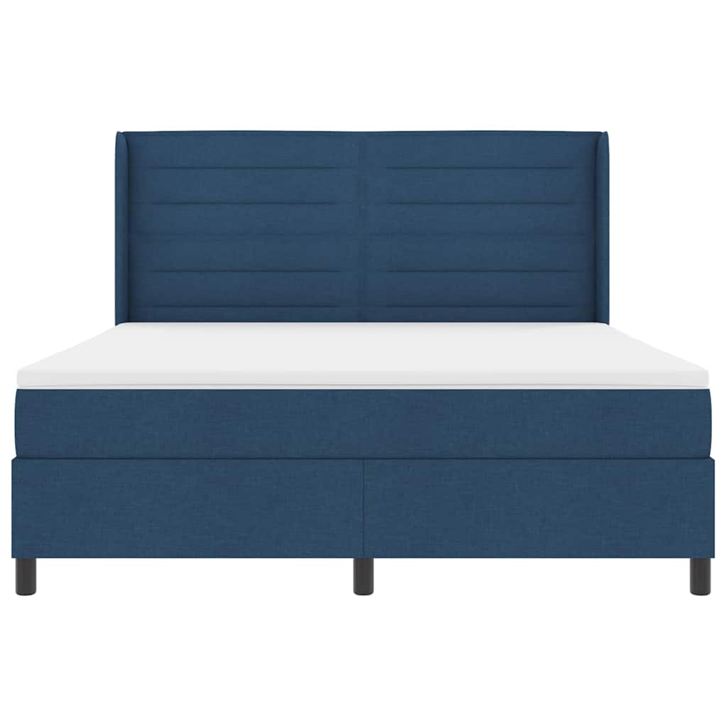 Letto a Sorgente LED con materasso Blu 180 x 200 cm Tessuto | homemem39