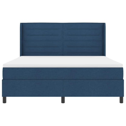 Letto a Sorgente LED con materasso Blu 180 x 200 cm Tessuto | homemem39