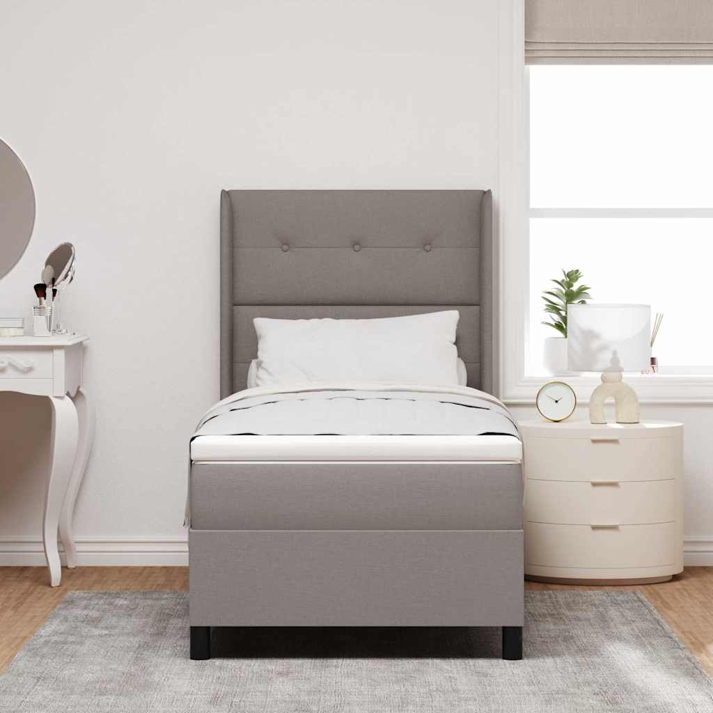 Letto a Sorgente LED con testiera Talpa 100 x 200 cm Tessuto | homemem39
