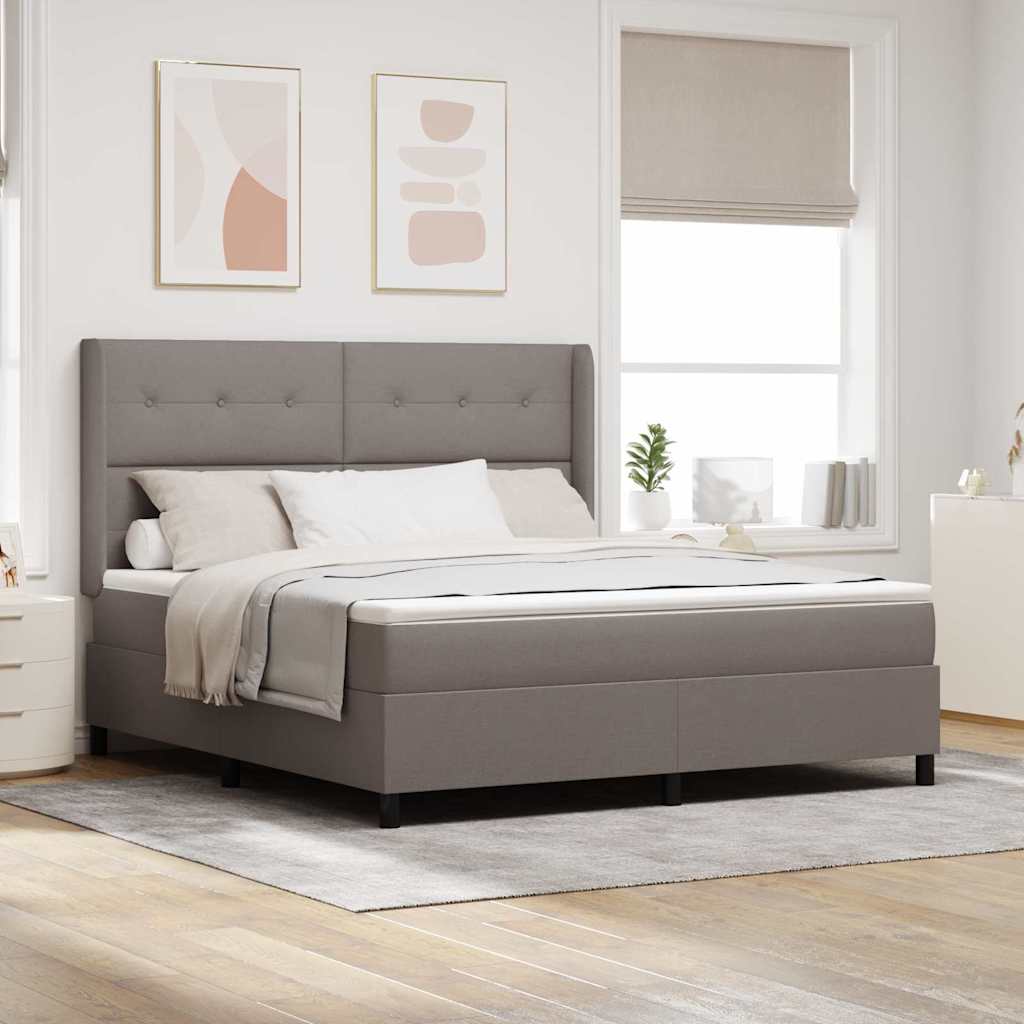 Letto a Sorgente LED con testiera Talpa 180 x 200 cm Tessuto | homemem39