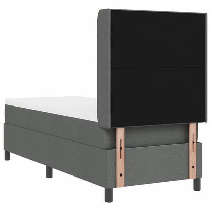 Letto a Sorgente LED Grigio scuro 80 x 200 cm Tessuto | homemem39