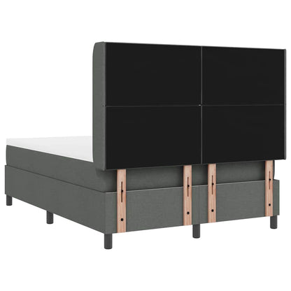 Letto a Sorgente LED Grigio scuro 160 x 200 cm Tessuto | homemem39