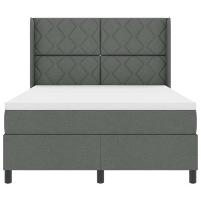 Letto a Sorgente LED Grigio scuro 160 x 200 cm Tessuto | homemem39