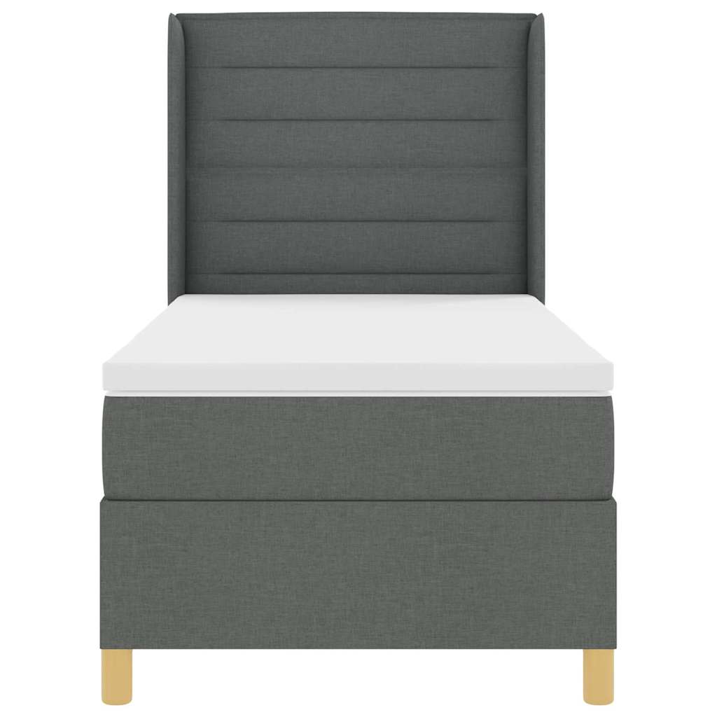 Letto a molle con strisce LED Grigio 80 x 200 cm Tessuto | homemem39