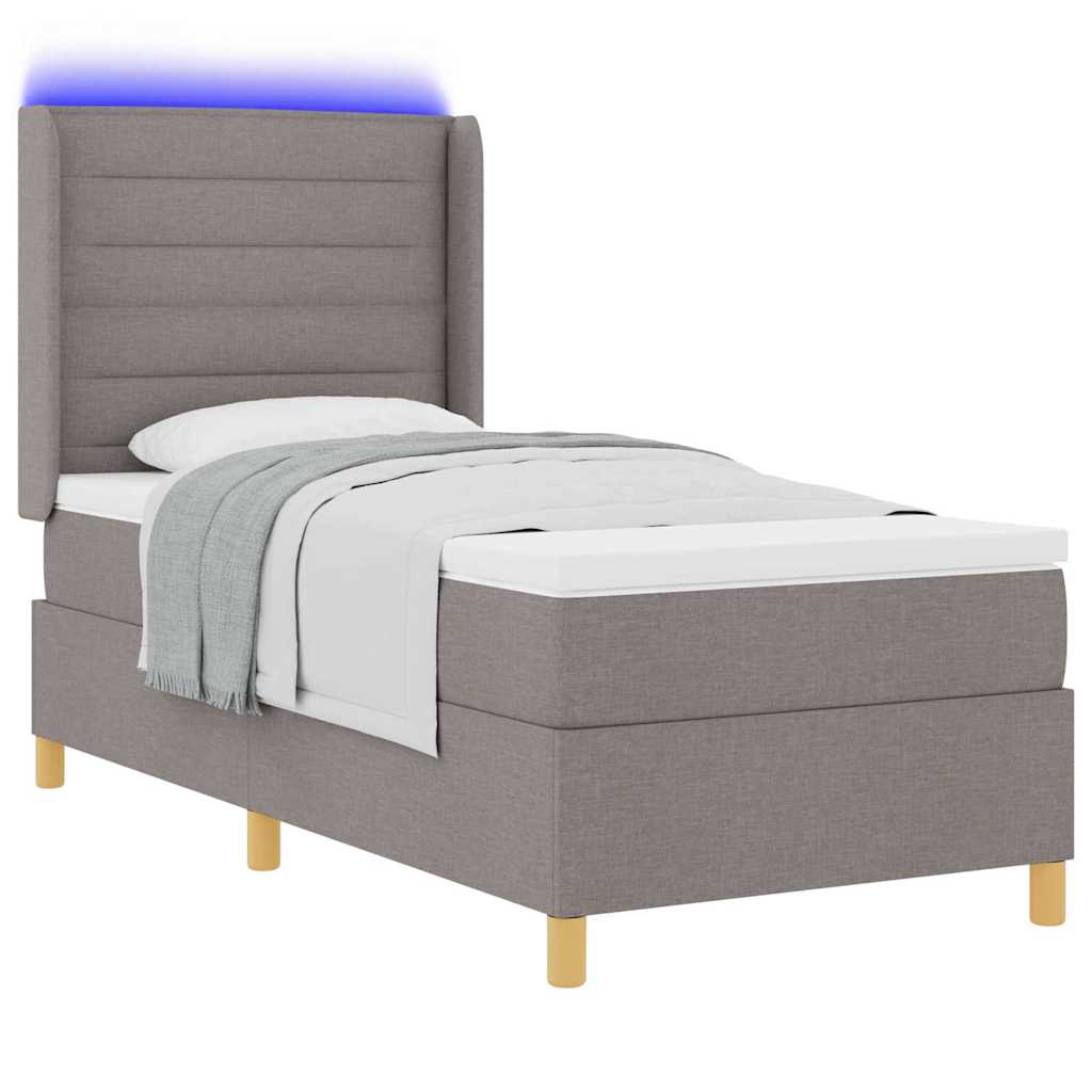 Letto a molle con strisce LED Talpa 90 x 190 cm Tessuto | homemem39