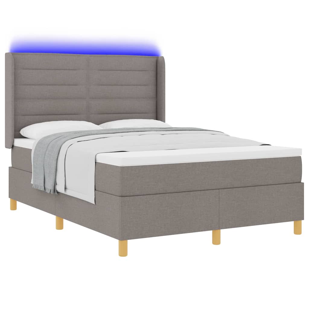 Letto a molle con strisce LED Talpa 140 x 200 cm Tessuto | homemem39