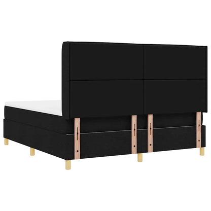 Letto a molle con strisce LED Nero 180 x 200 cm Tessuto | homemem39