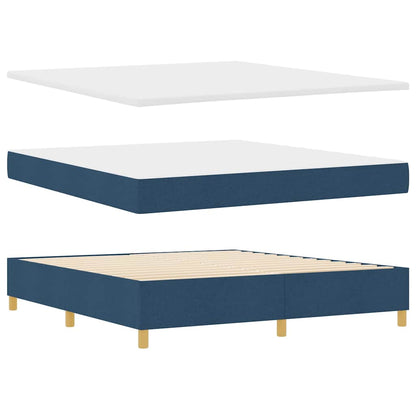 Letto a molle con strisce LED Blu 180 x 200 cm Tessuto | homemem39