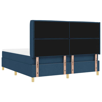 Letto a molle con strisce LED Blu 180 x 200 cm Tessuto | homemem39