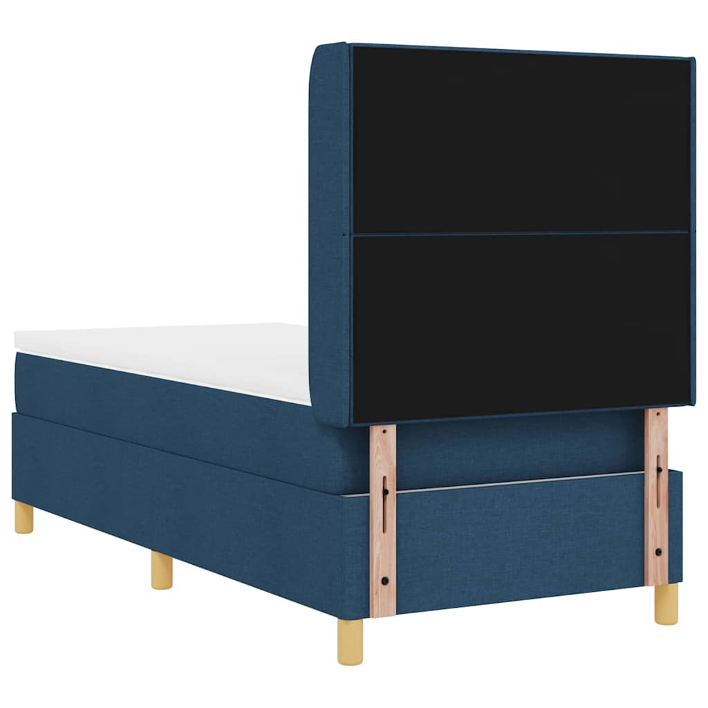 Letto a molle con strisce LED Blu 80 x 200 cm Tessuto | homemem39