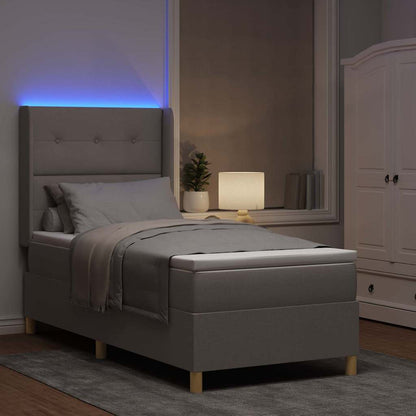 Letto a molle con strisce LED Talpa 100 x 200 cm Tessuto | homemem39
