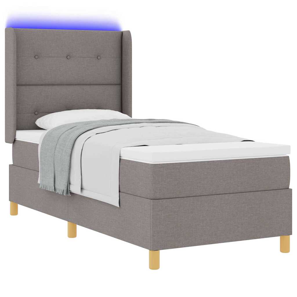 Letto a molle con strisce LED Talpa 100 x 200 cm Tessuto | homemem39