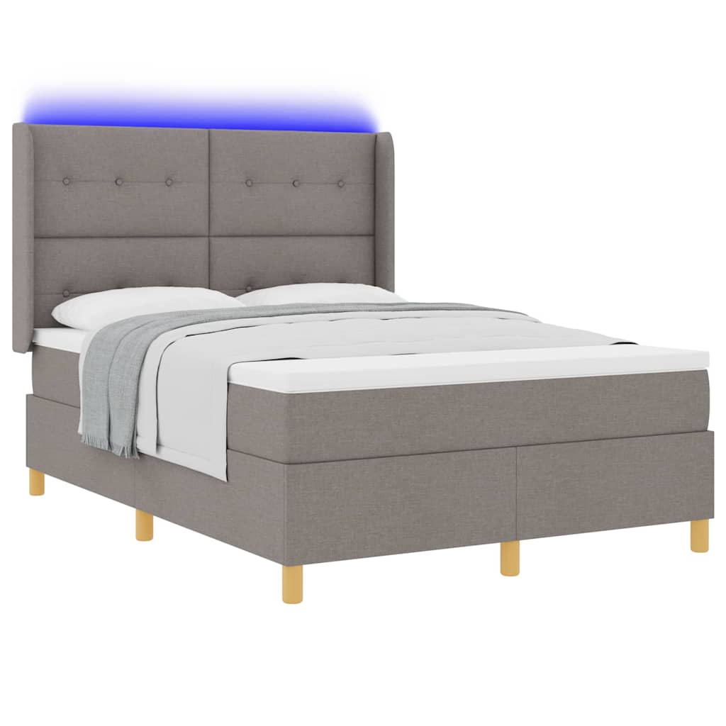 Letto a molle con strisce LED Talpa 140 x 200 cm Tessuto | homemem39