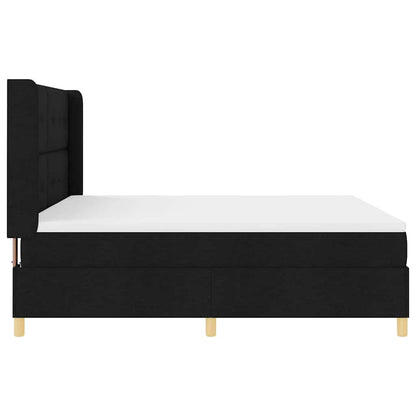 Letto a molle con strisce LED Nero 180 x 200 cm Tessuto | homemem39