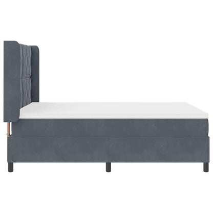 Letto con Box Springs LED e Materasso Grigio scuro 140 x 200 cm - homemem39