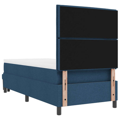 Letto a molle con testiera Blu 90 x 190 cm Tessuto | homemem39