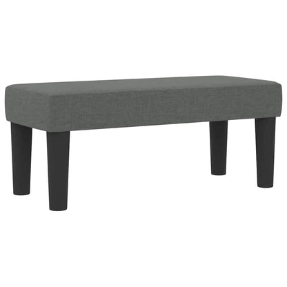 Letto a molle con cuscino Grigio scuro 90 x 200 cm Tessuto | homemem39