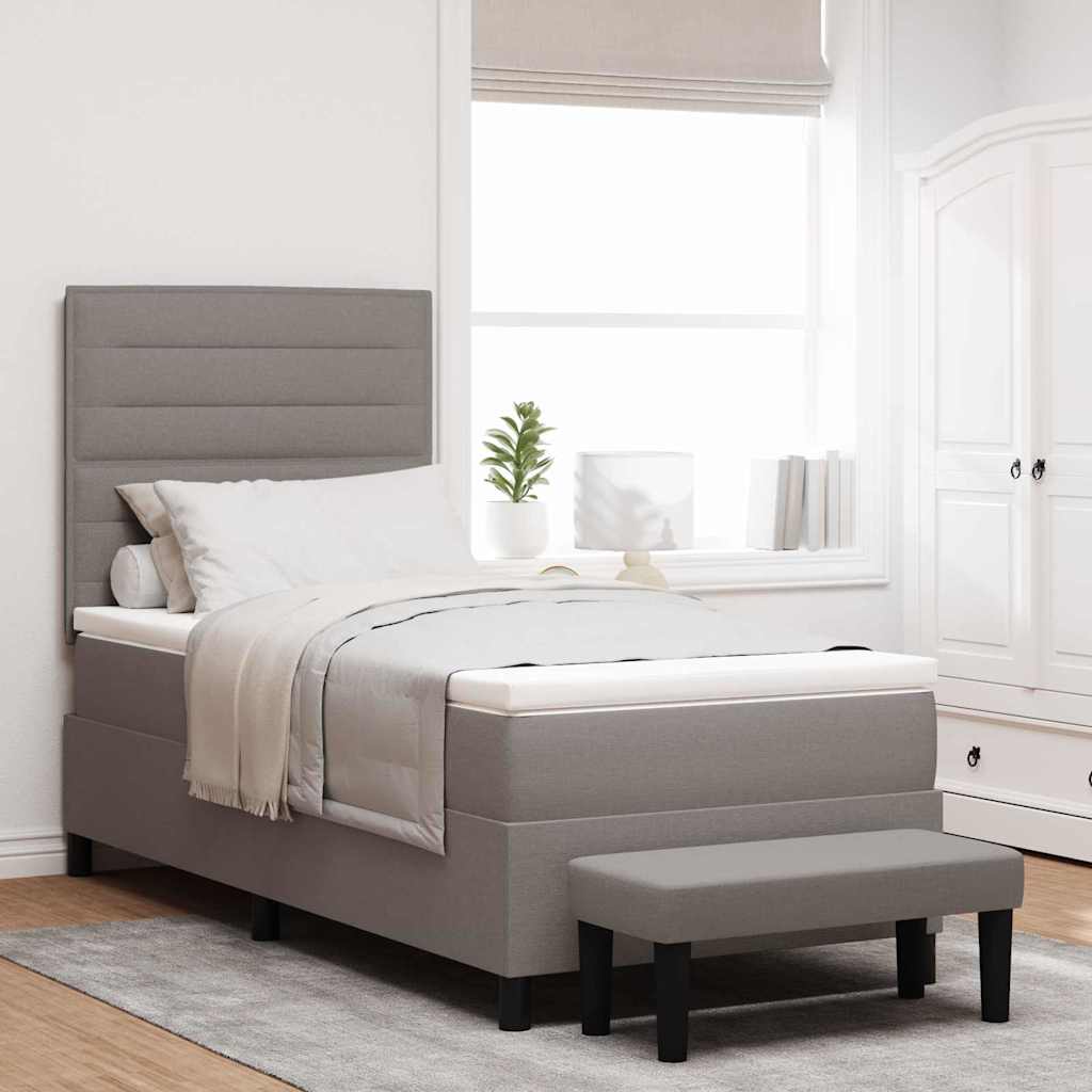 Letto a molle con testiera Talpa 100 x 200 cm Tessuto | homemem39