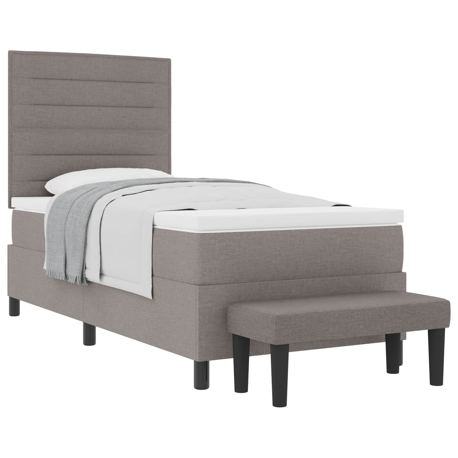 Letto a molle con testiera Talpa 100 x 200 cm Tessuto | homemem39