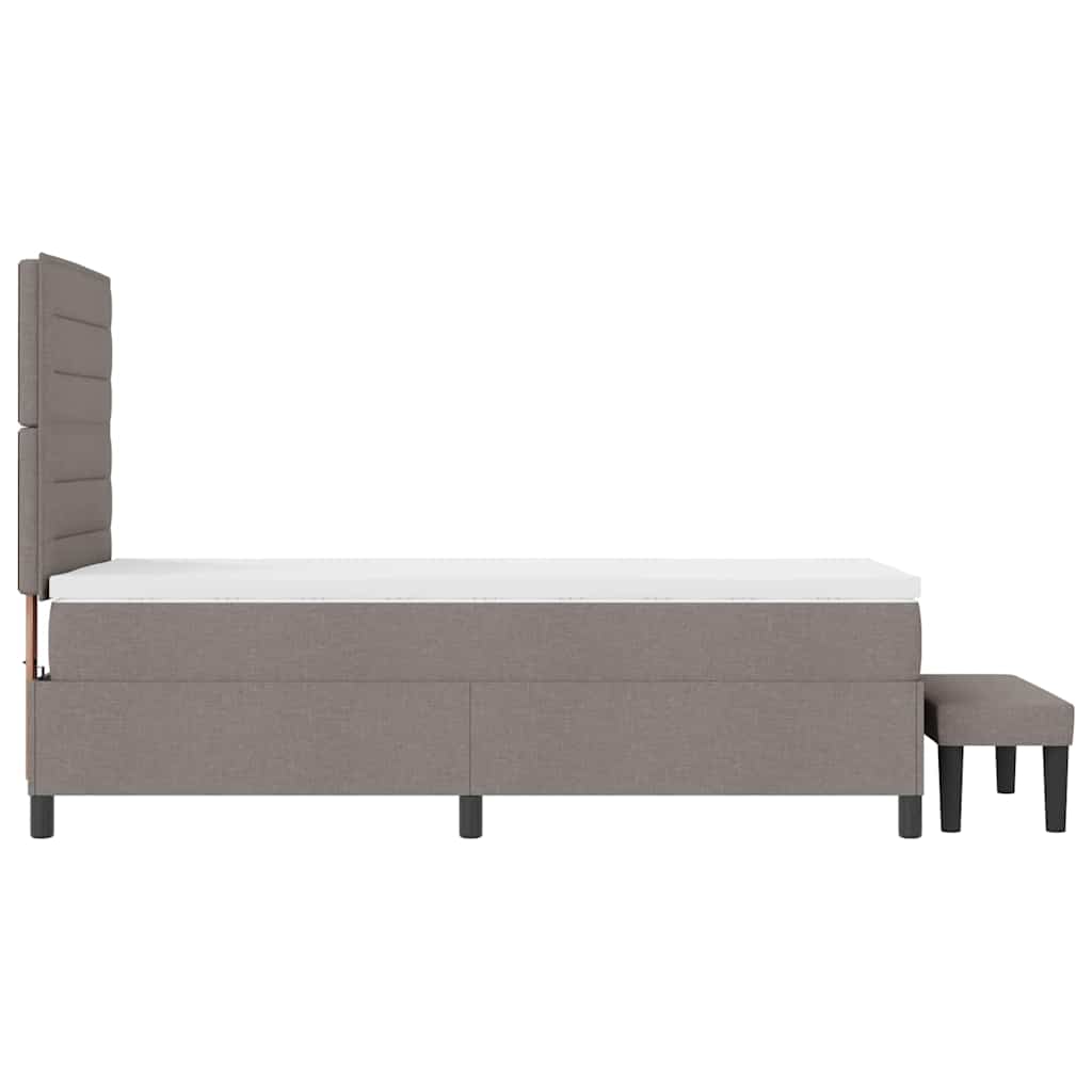 Letto a molle con testiera Talpa 100 x 200 cm Tessuto | homemem39