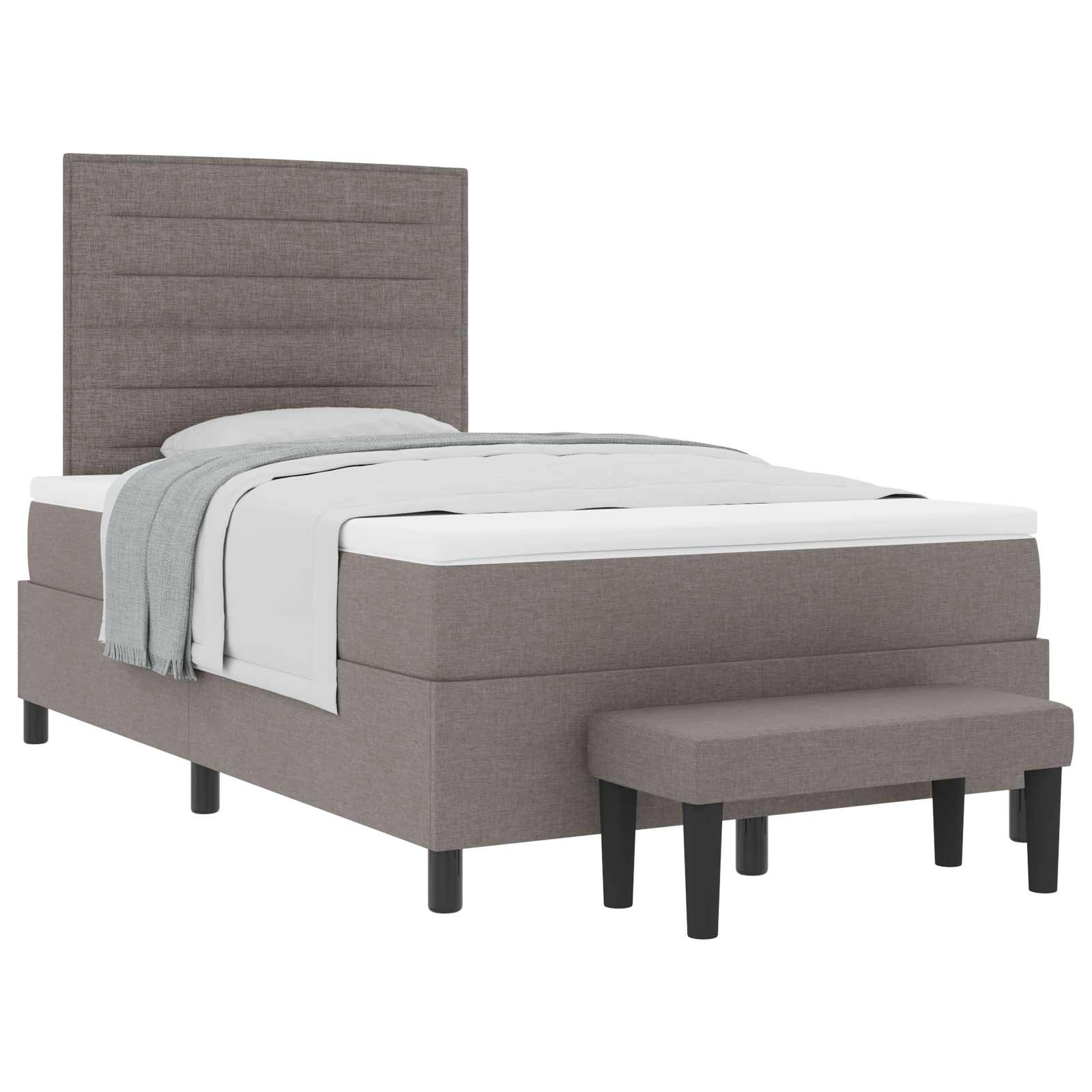Letto a molle con testiera Talpa 120 x 200 cm Tessuto | homemem39