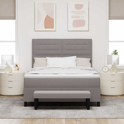 Letto a molle con testiera Talpa 140 x 190 cm Tessuto