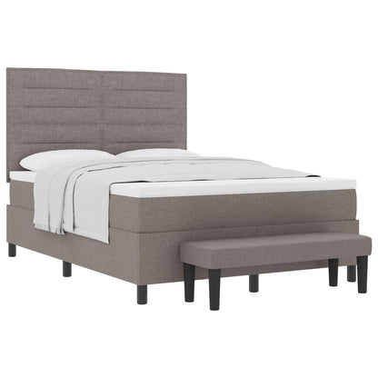 Letto a molle con testiera Talpa 140 x 190 cm Tessuto