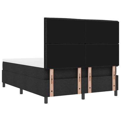 Letto a molle con testiera Nero 140 x 200 cm Tessuto | homemem39