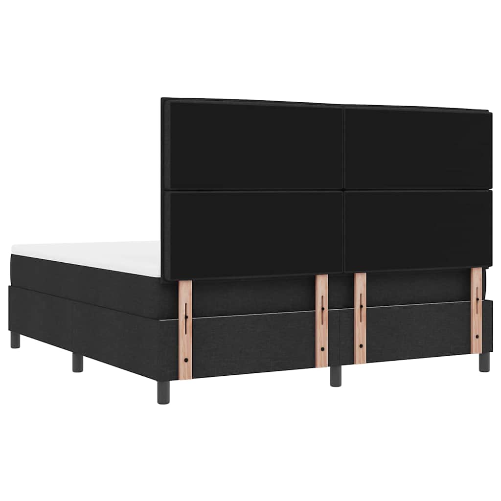 Letto a molle con testiera Nero 180 x 200 cm Tessuto | homemem39
